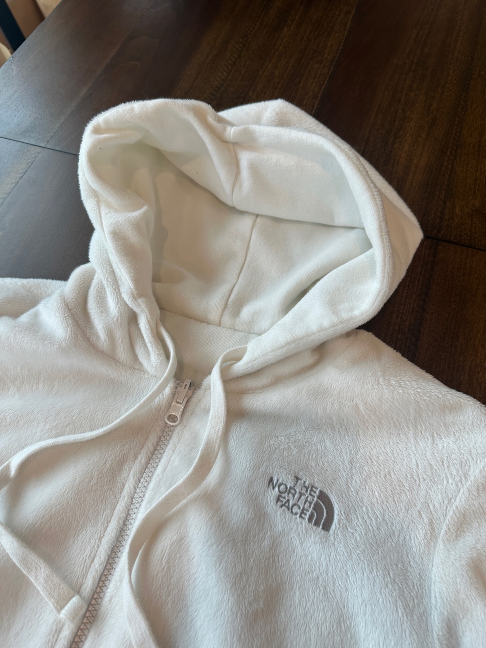 North Face Women’s Reversible Full-Zip Hoodie/Jacket Size Small White - Picture 3 of 9
